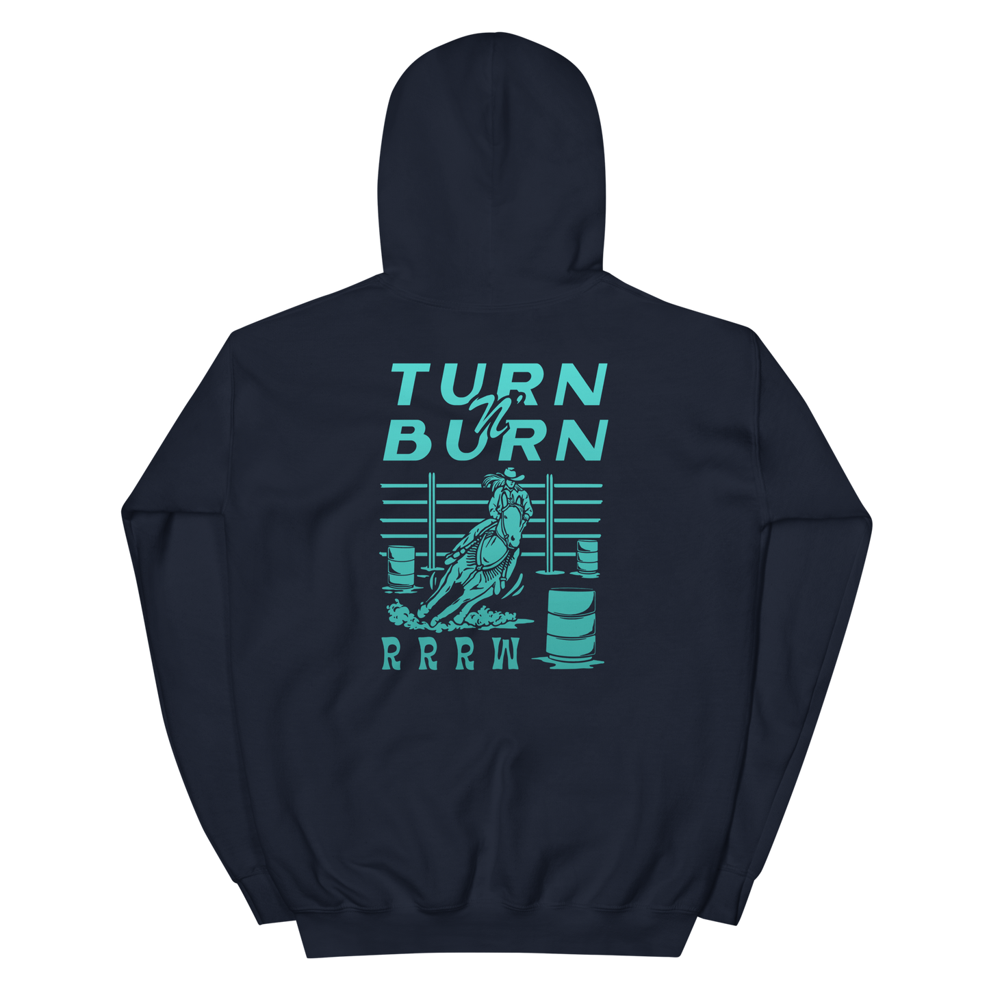 Turn N' Burn Hoodie (navy/teal)