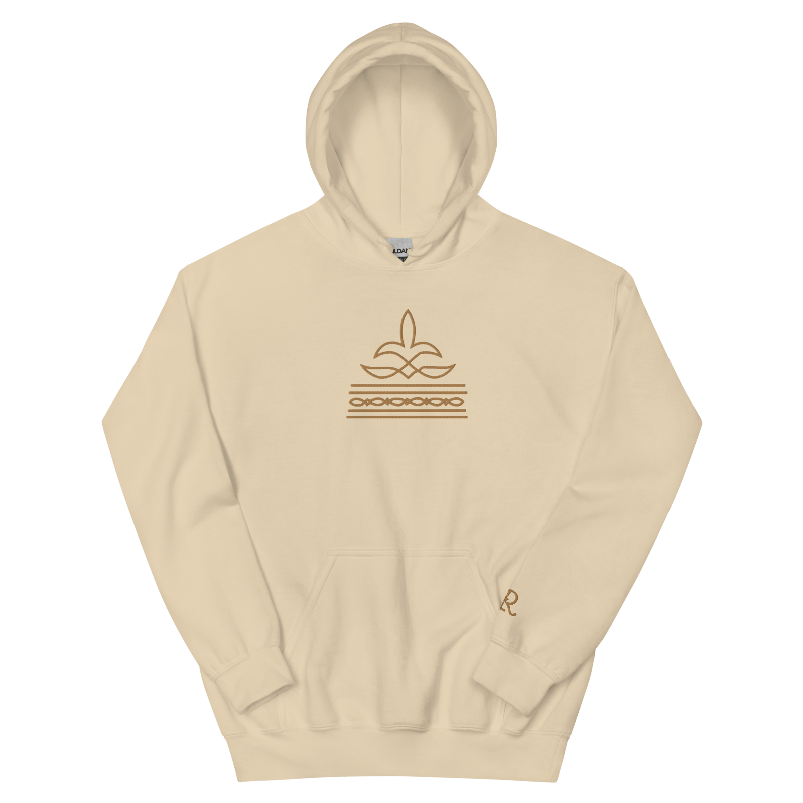 Embroidered Boot Stitch Hoodie (Tan) – Rankest Rope