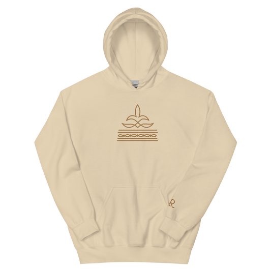 Embroidered Boot Stitch Hoodie (Tan)