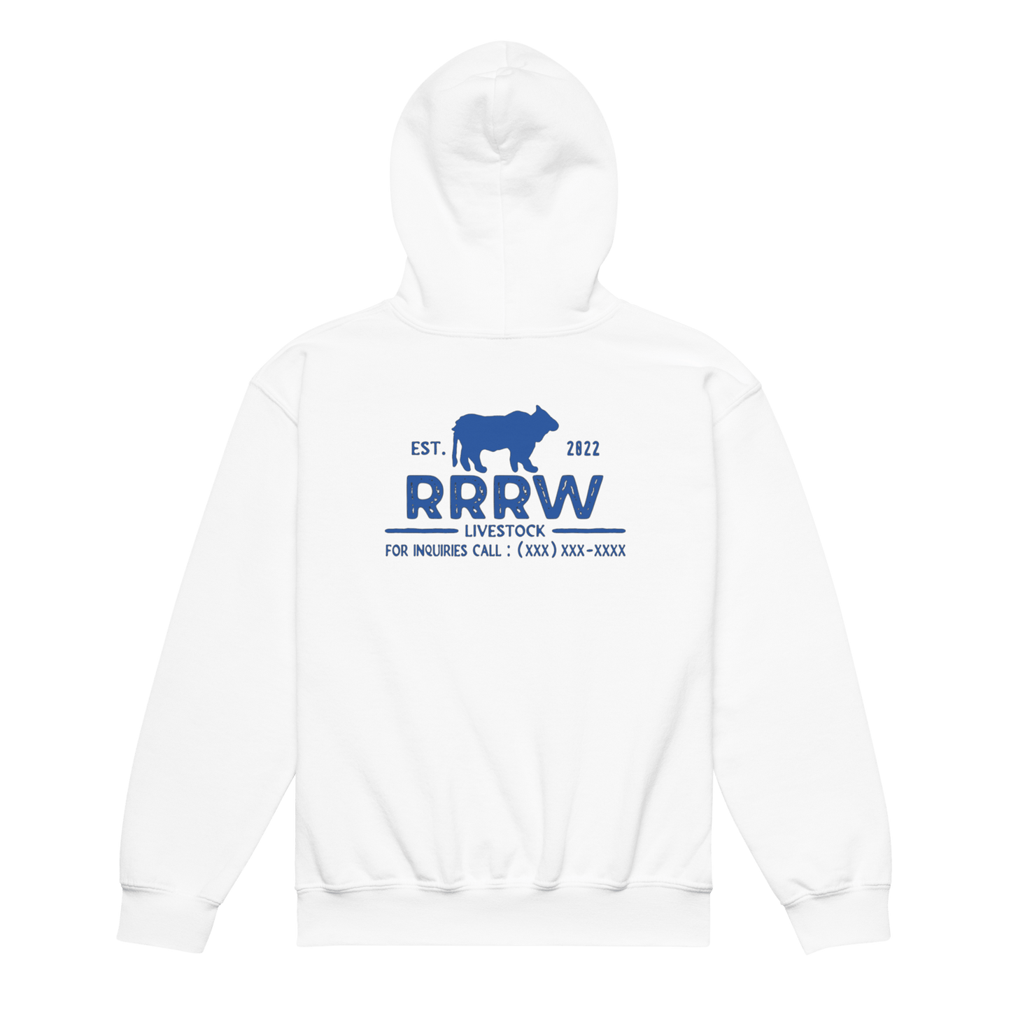 Youth Livestock Hoodie (white)