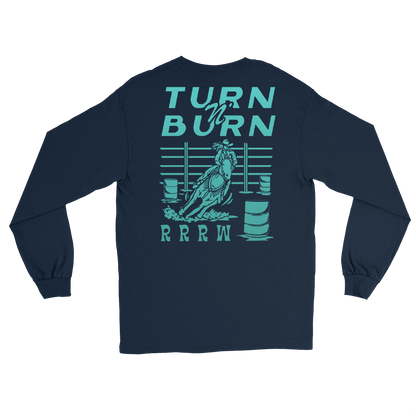 Turn N' Burn Long-Sleeve (navy/teal)