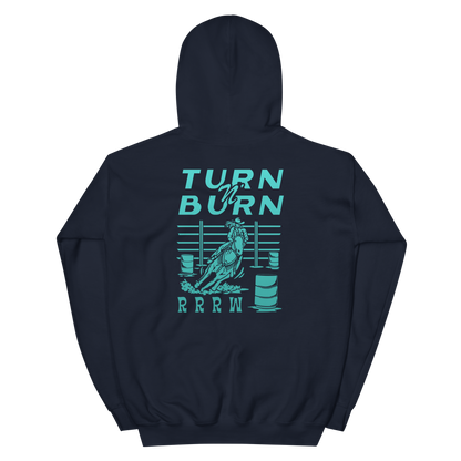 Turn N' Burn Hoodie (navy/teal)