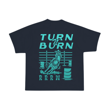 Turn N' Burn Tee (navy/teal)