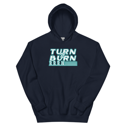 Turn N' Burn Hoodie (navy/teal)