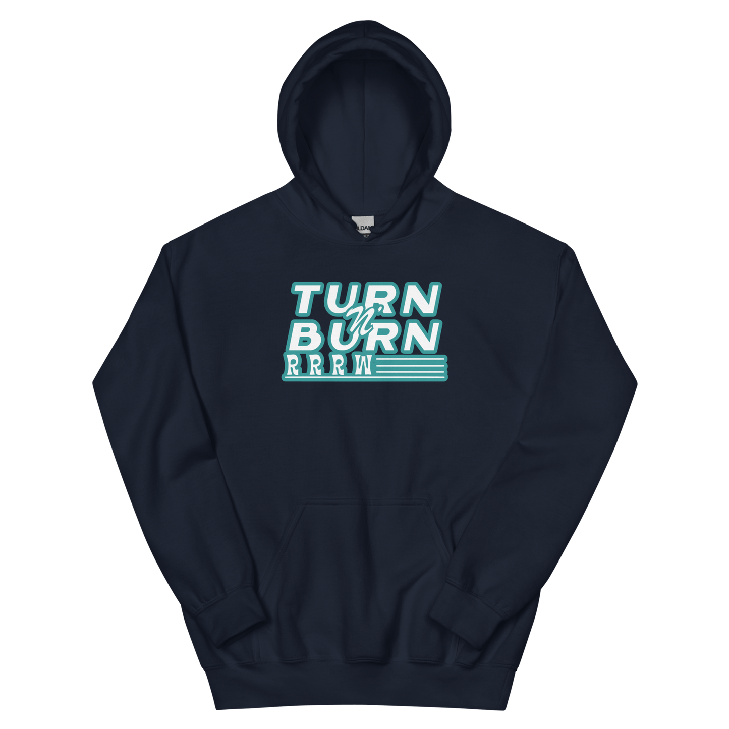 Turn N' Burn Hoodie (navy/teal)