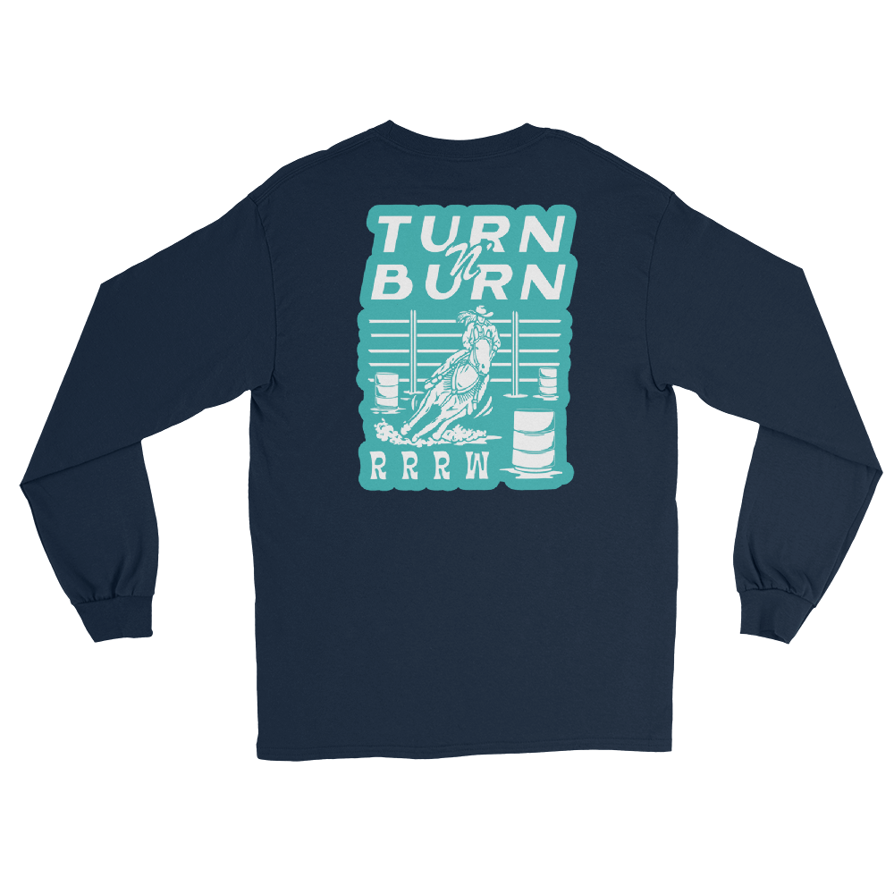 Turn N' Burn Long-Sleeve (navy/teal)