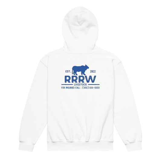 Youth Livestock Hoodie (white)